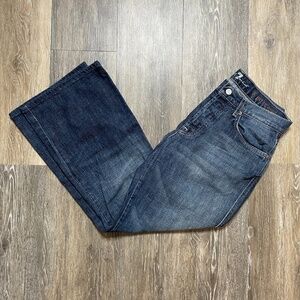 7 FOR ALL MANKIND A Pocket Relaxed Fit Wide Leg Jeans Size 31